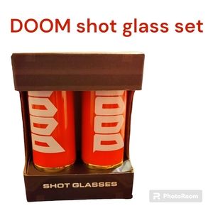 DOOM shot glass set NIB